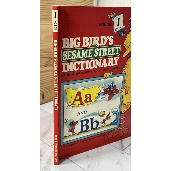 Big Birds Sesame Street Dictionary Book Volume 1 Vintage 1981 Hardcover Book - Picture 2 of 6